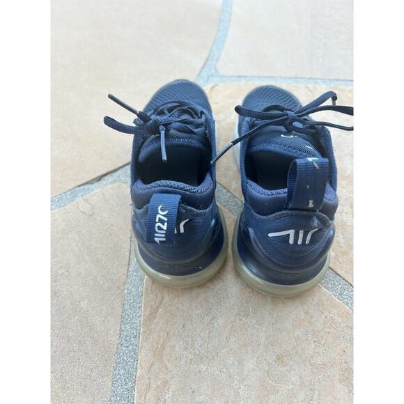 Nike Air 270 Size 1Y A02372-407 Navy Blue - Picture 4 of 5